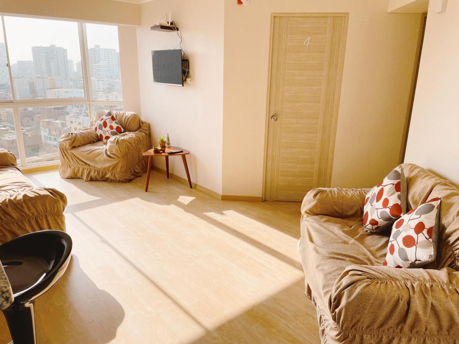 Hermosa Habitacion Privada En Edificio De Estreno Frente Al Metro Лима Екстериор снимка